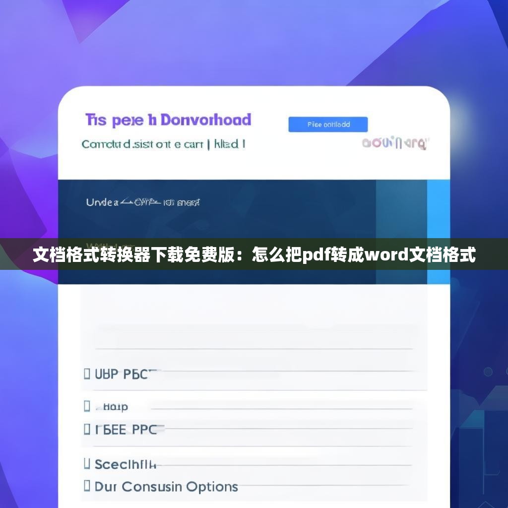 文档格式转换器下载免费版：怎么把pdf转成word文档格式