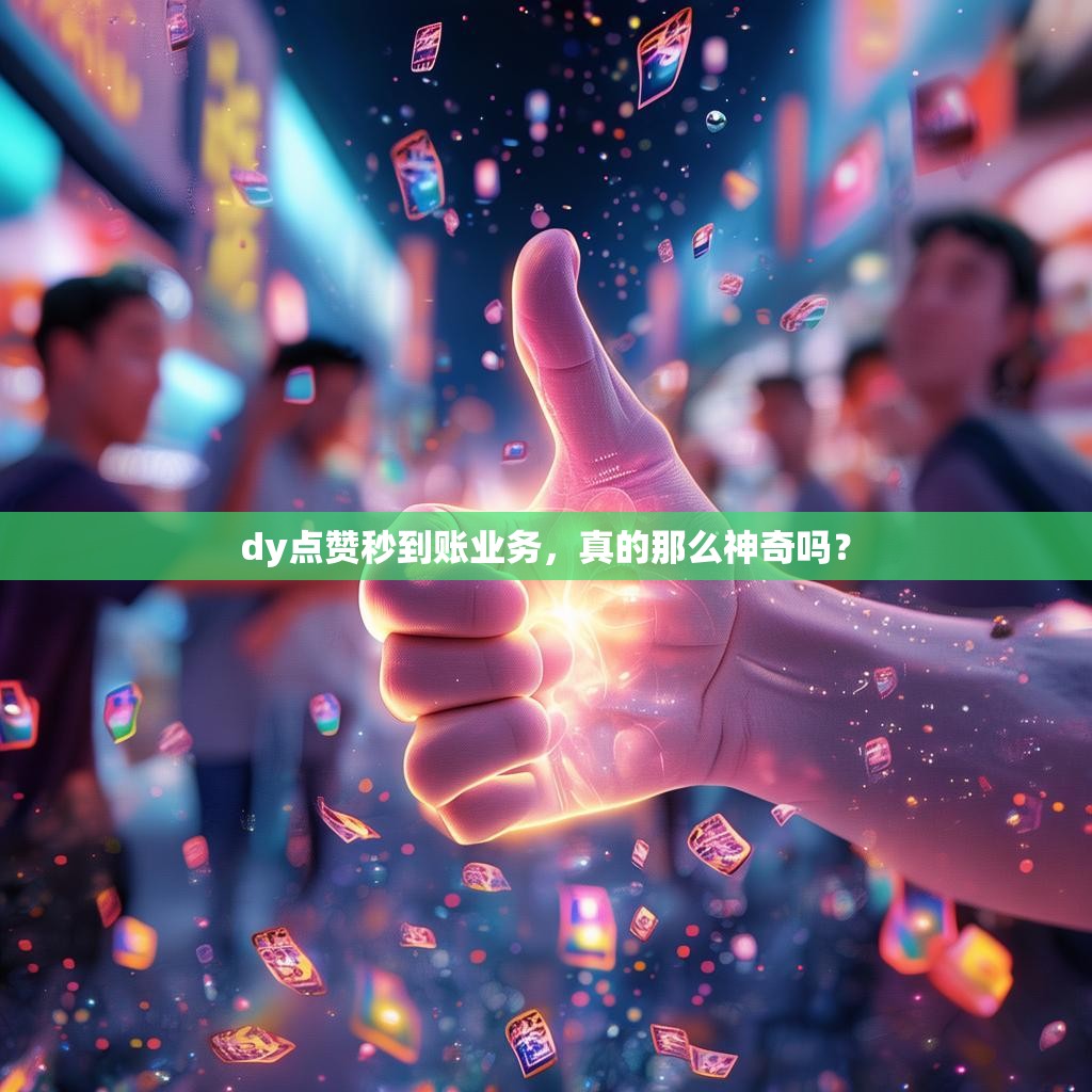 dy点赞秒到账业务，真的那么神奇吗？