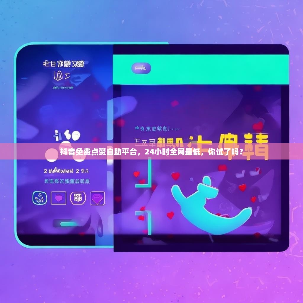抖音免费点赞自助平台，24小时全网最低，你试了吗？