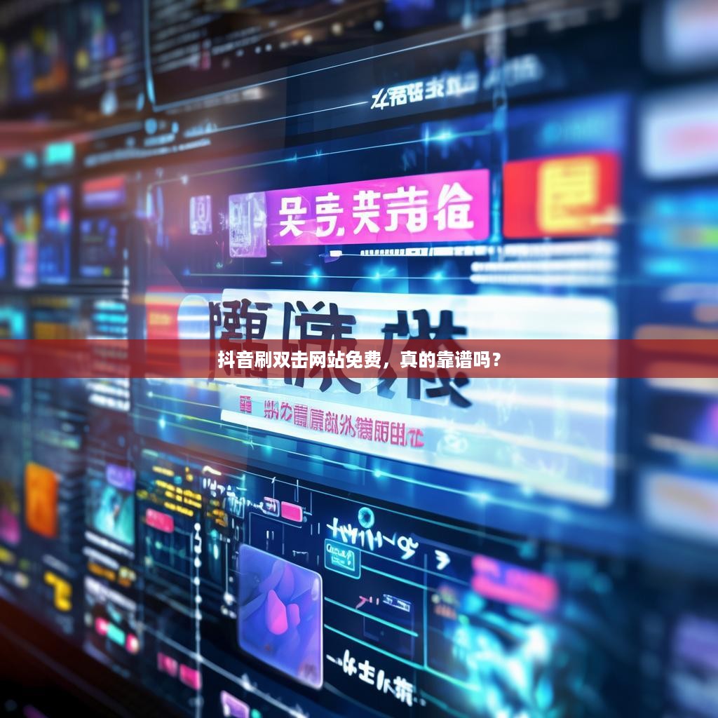 抖音刷双击网站免费，真的靠谱吗？