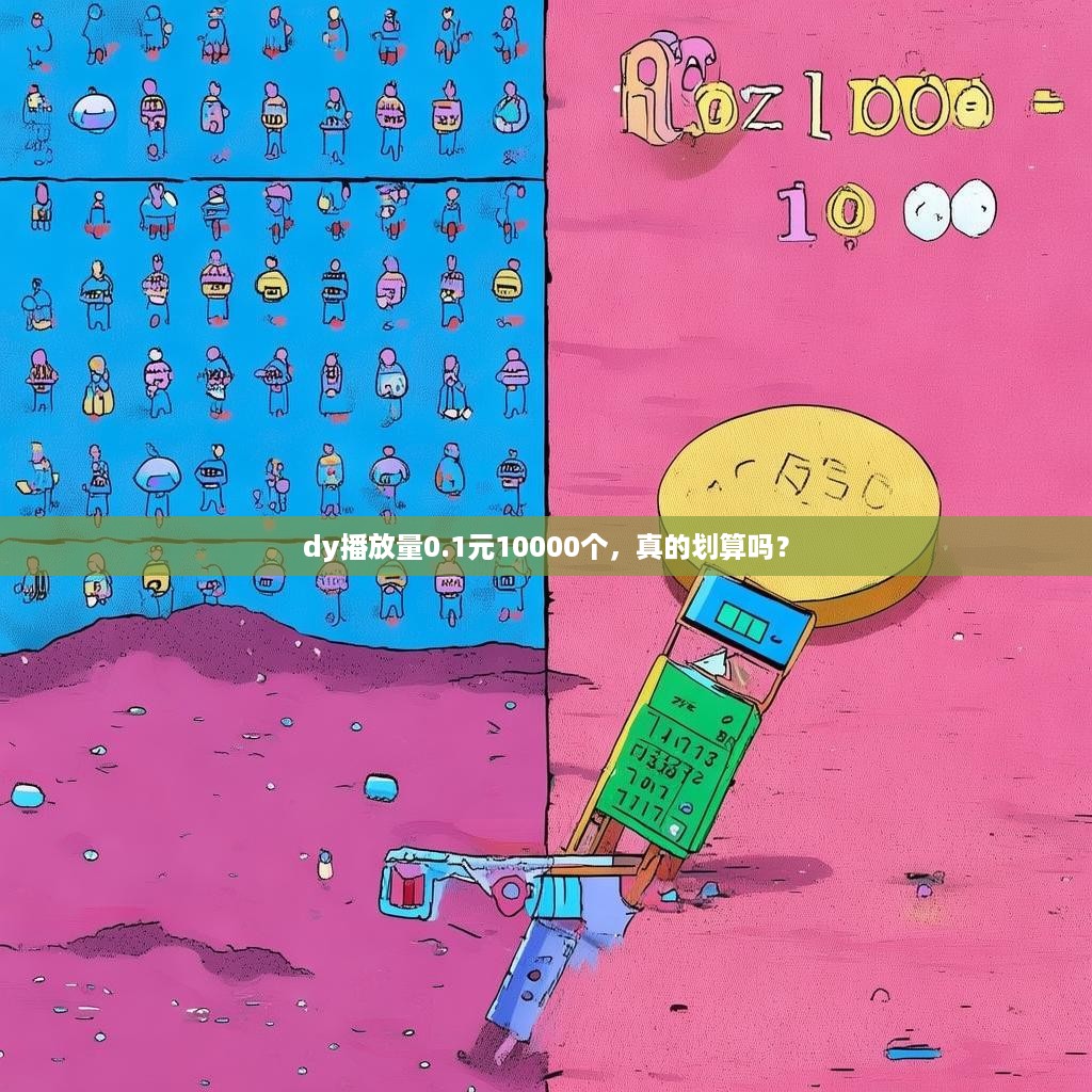 dy播放量0.1元10000个，真的划算吗？
