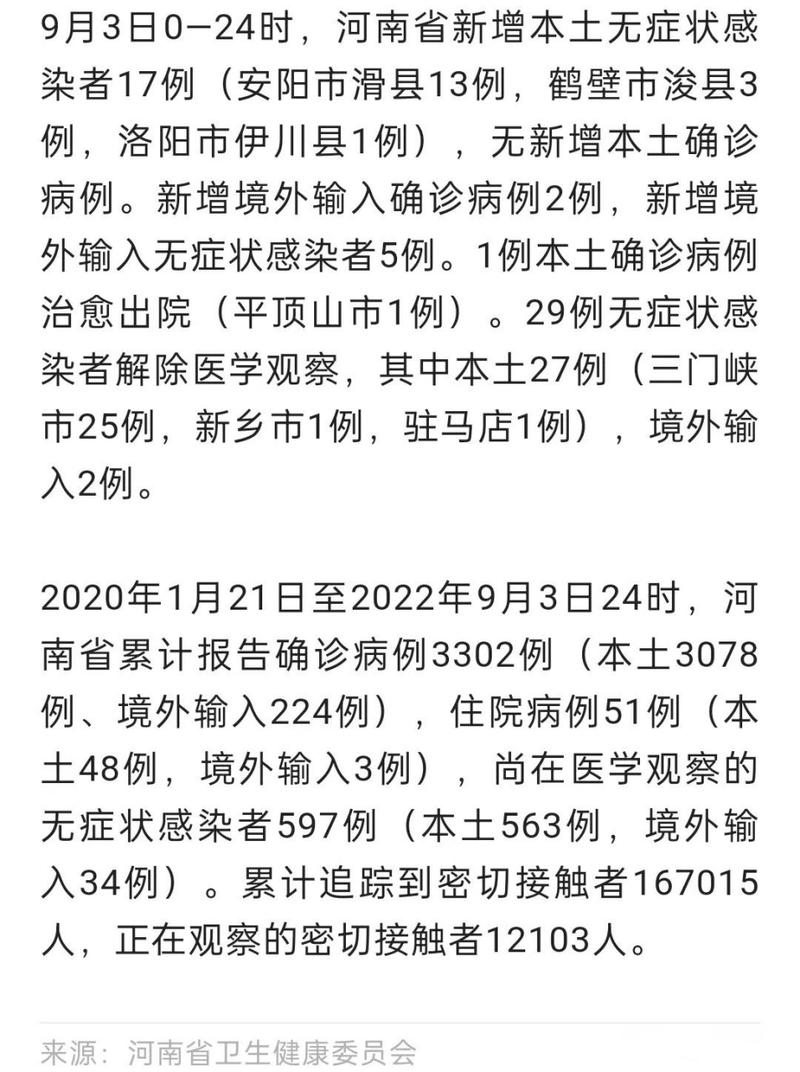 河南新增3例感染者情况介绍